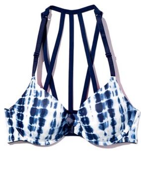 Like New PINK Victoria's Secret Tie Dye Strappy Back Where Everywhere Bra
